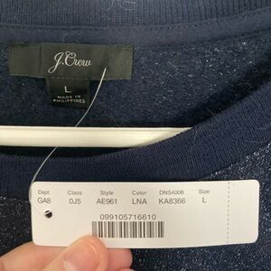J. Crew glittery women’s long sleeve pullover sweater